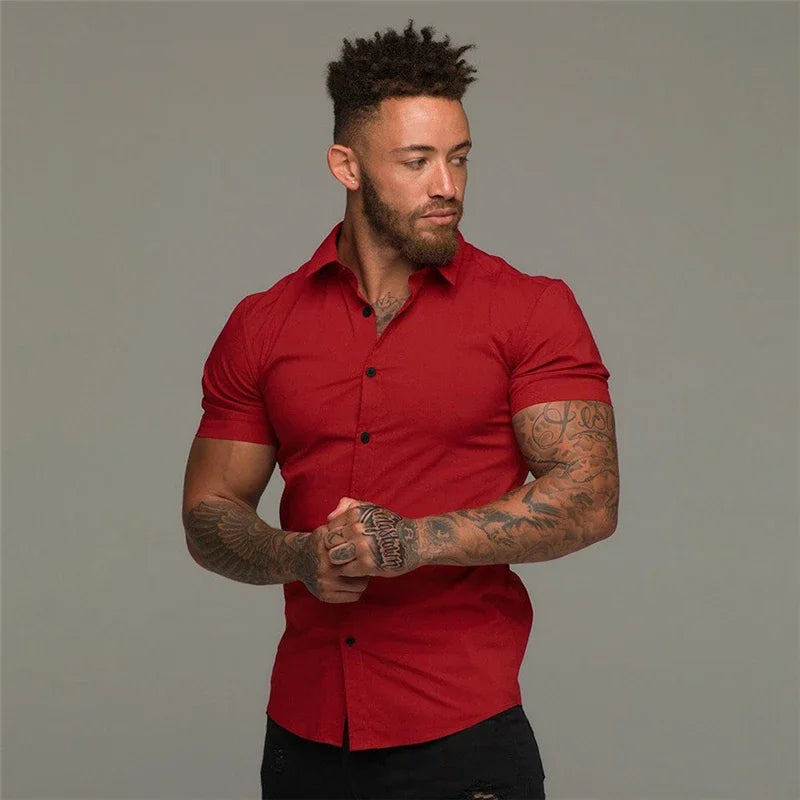 Camisa Manga Curta Alpha - Slim Fit