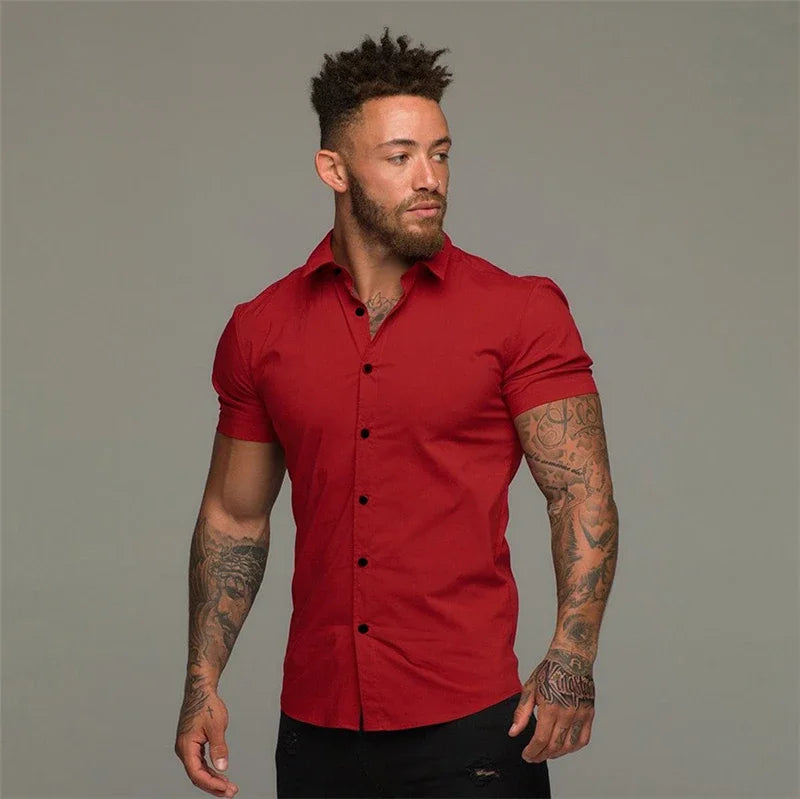 Camisa Manga Curta Alpha - Slim Fit
