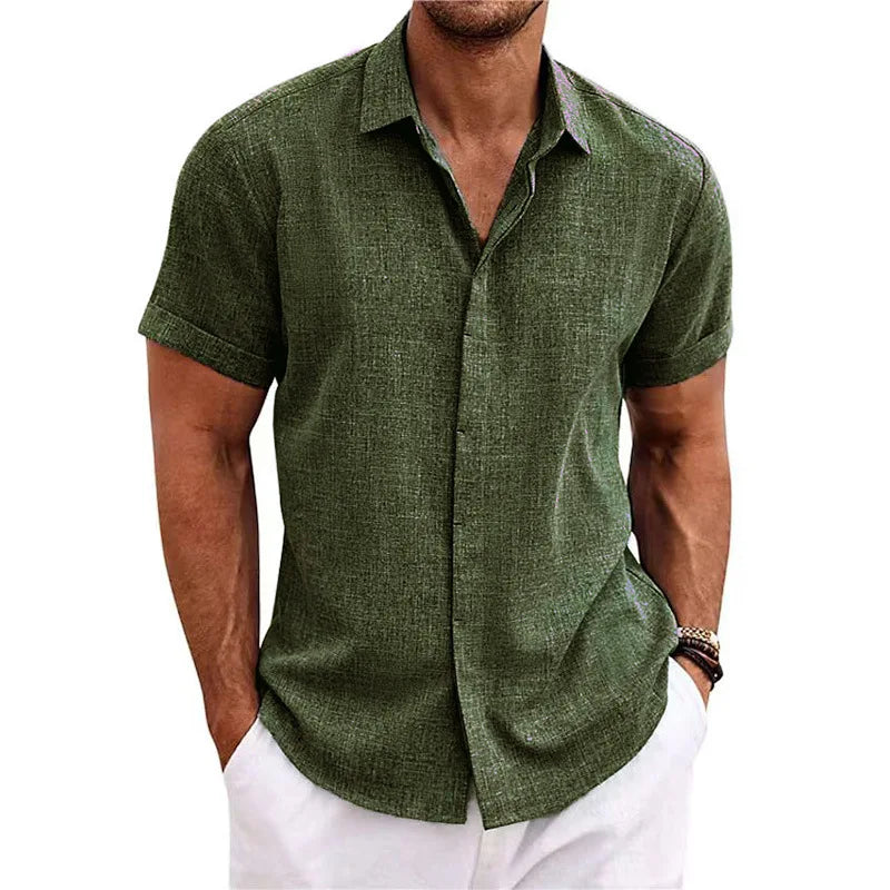 Camisa Masculina de Linho Monarca